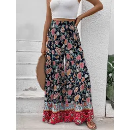 StyleCast Women Floral Printed Wide Leg Trousers-picture-38