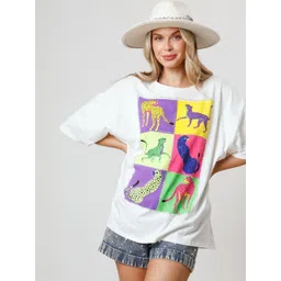 StyleCast Women Graphic Printed Round Neck Half Sleeve T-shirt-picture-29