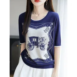 StyleCast Women Graphic Printed Round Neck T-shirt-picture-26