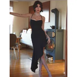 StyleCast Women Halter Neck Bodycon Midi Dress-picture-21