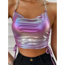 StyleCast Women Halter Neck Fitted Crop Top-picture-33