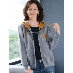 StyleCast Women Hooded Solid Sporty Jacket-picture-40
