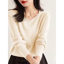 StyleCast Women Long Sleeve V-Neck Pullover Sweater-picture-27