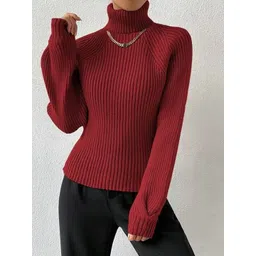 StyleCast Women Long Sleeves Ribbed Turtle Neck Pullover-picture-34