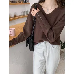 StyleCast Women Long Sleeves V-Neck Sweater-picture-20