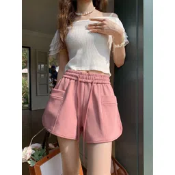 StyleCast Women Pink High-Rise Shorts-picture-27