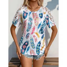 StyleCast Women Printed Regular Fit T-shirt-picture-16