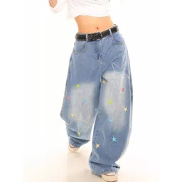 StyleCast Women Relaxed Fit Mid-Rise Mildly Distressed Jeans-picture-22