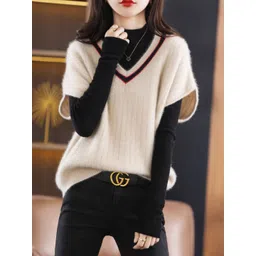 StyleCast Women Ribbed Cashmere Pullover-picture-16