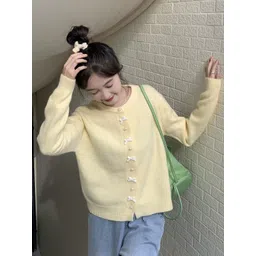 StyleCast Women Round Neck Cardigan Sweaters-picture-30