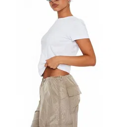 StyleCast Women Round Neck Cotton Regular Fit Crop T-shirt-picture-30