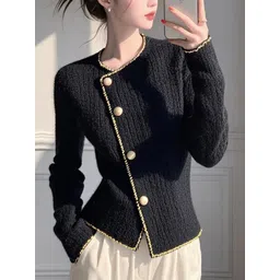 StyleCast Women Round Neck Long Sleeves Cardigan-picture-40