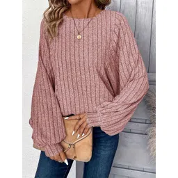 StyleCast Women Round Neck Long Sleeves Pullover-picture-25