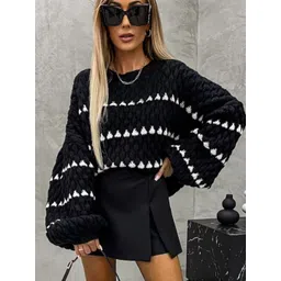 StyleCast Women Round Neck Long Sleeves Pullover-picture-23