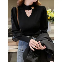 StyleCast Women Round Neck Long Sleeves Pullover-picture-21