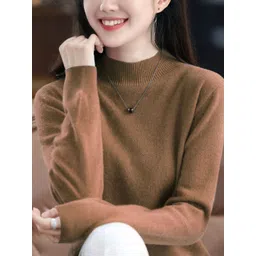 StyleCast Women Round Neck Long Sleeves Pullover Sweater image 2