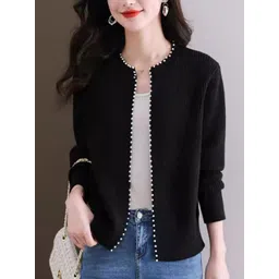 StyleCast Women Self Design Cotton Cardigan-picture-33