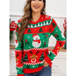 StyleCast Women Self Design Pullover Sweaters-picture-25