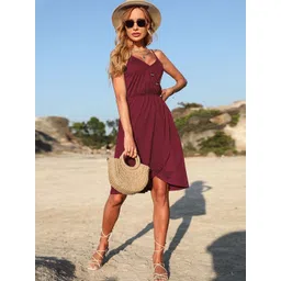 StyleCast Women Shoulder Straps Fit and Flare Dress-picture-20