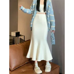 StyleCast Women Solid Casual Flared Midi A-Line Skirt-picture-23