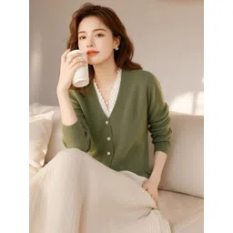 StyleCast Women Solid Full Sleeve Cardigan-picture-32