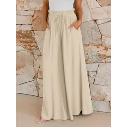 StyleCast Women Solid Knitted Palazzos-image-27