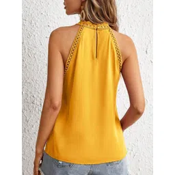 StyleCast Women Solid Lace-Up Regular Tops image 5