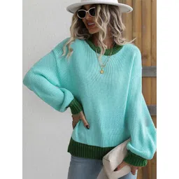 StyleCast Women Solid Long Sleeves Round Neck Pullover Sweaters-picture-28