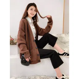 StyleCast Women Solid Longline Sweater-picture-23