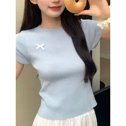 StyleCast Women Solid Round Neck Top-picture-34