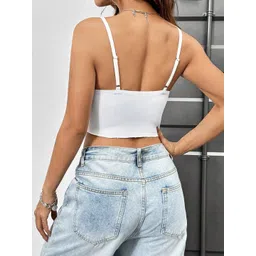 StyleCast Women Solid Shoulder Straps Top image 2