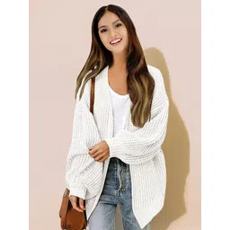 StyleCast Women Solid V-Neck Long Sleeves Winterwear Cardigan-picture-33