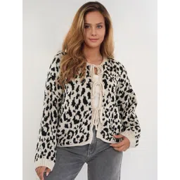 StyleCast Women Speckled Printed Cardigan-picture-14