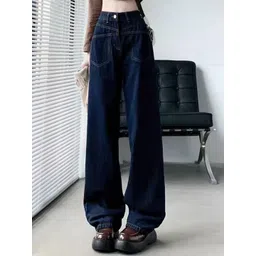 StyleCast Women Straight Fit High-Rise Mildly Distressed Jeans-picture-34