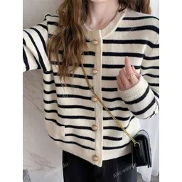 StyleCast Women Striped Cardigan image 2