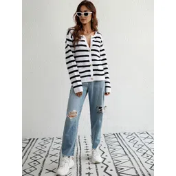 StyleCast Women Striped Cardigan Sweaters-picture-24