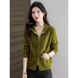 StyleCast Women Striped Hooded Sweatshirt-picture-24