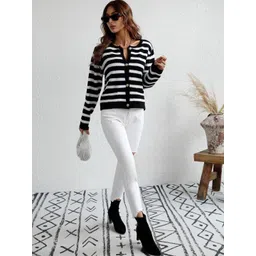 StyleCast Women Striped Long Sleeves Cardigan-picture-17
