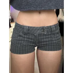 StyleCast Women Striped Low-Rise Hot Pants Cotton Shorts-picture-22