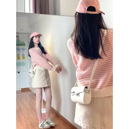 StyleCast Women Striped Round Neck Long Sleeves Pullover Sweaters-picture-25