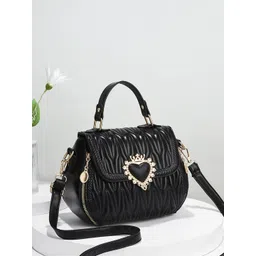 StyleCast Women Textured Appilique Structured Sling Bag-picture-35