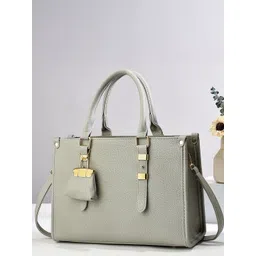 StyleCast Women Textured Structured Buckle Detail Handheld Bag with Pouch-picture-28
