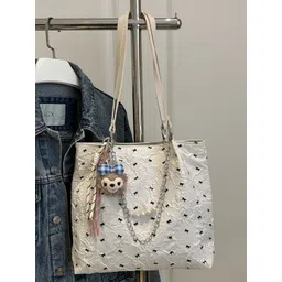 StyleCast Women Textured Structured Tasselled Shoulder Bag-picture-32