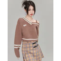 StyleCast Women Typography Printed Crop Pullover-picture-11