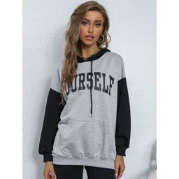 StyleCast Women Typography Printed Hooded Sweatshirt-picture-30