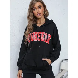 StyleCast Women Typography Printed Hooded Sweatshirt-picture-28