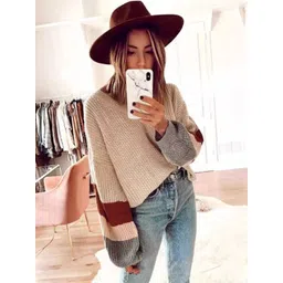 StyleCast Women V-Neck Longline Pullover-picture-36