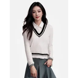 StyleCast Women V-Neck Winter Pullover-picture-32