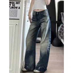 StyleCast Women Wide Leg High-Rise Light Fade Acid Wash Jeans-picture-29