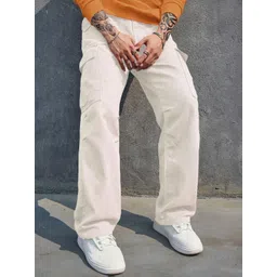 Stylecast X Kotty Men Baggy Mid-Rise Stretchable Cargo Jeans-picture-28